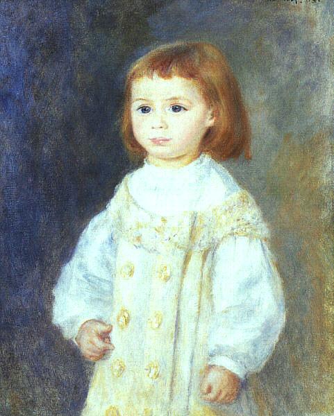 Pierre Renoir Child in White